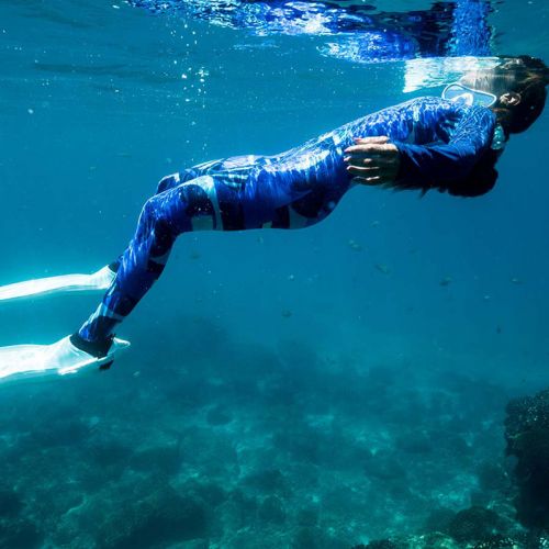 Fourth Element Women's Fin Hydrosuit Blue Pattern ()